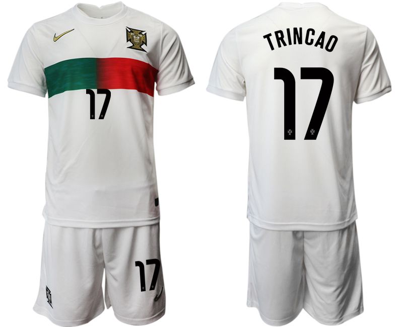 Men 2022 World Cup National Team Portugal away white 17 Soccer Jersey